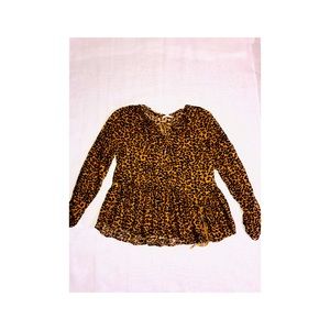 Animal print blouse
